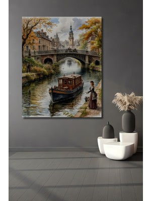 Teona Ahşap Bohem Sanat Sulu Boya Görünümlü Ahşap Dekoratif Ev,Antre,Salon,Ofis,Mutfak,Yatak Odası Tablo