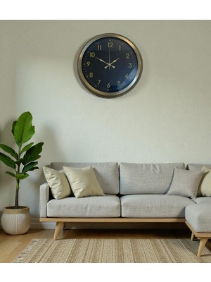 Zaya Home Zentime Ihtişam Eskitme 40 cm Metal Duvar Saati