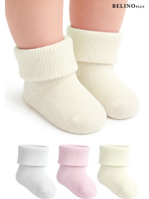 Belyy Yeni Doğan Kız Bebek Çorabı Pamuklu  6 Lı Paket