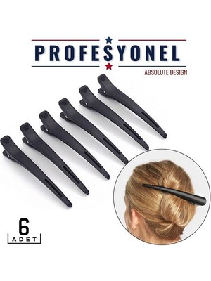 Marsilyan Turk Saç Klipsi Toka 6 Adet Absolute Design
