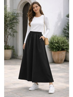 Modaplaza Kadın Dabıl Cepli Etek