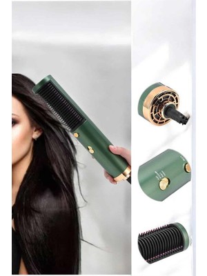 Marsilyan Üflemeli Fön Tarak Düzleştirici Seramik Kaplama Elektriklenme Karşıtı