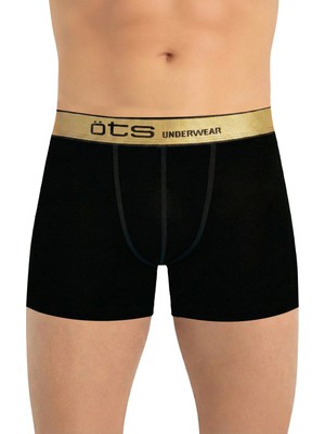 Öts Erkek Boxer Bel Lastik Detaylı (%96 Pamuk - %4 Elastan)