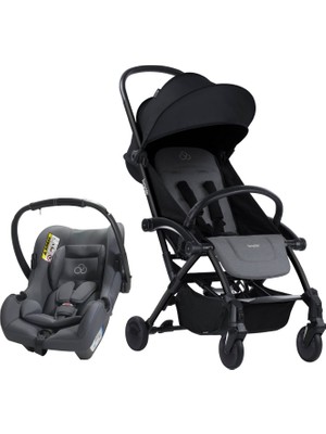 Bumprider Connect³ Black-Grey Melange Bebek Arabası Connect TRN Grup 0+ Oto Koltuğu Grey