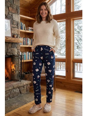 Gülseli Kadın Bel Lastikli Baskılı Pijama Altı P-00018772