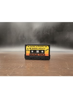 Stranger Things Eddie Munson - Master Of Puppets Dekoratif Teyp Kaset