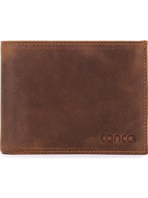 Tamer Tanca Erkek Hakiki Deri Kahverengi Cüzdan  907 50 Erk Czdn SK25-26 Kahve Crazy