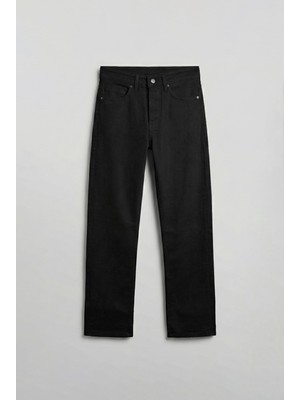 Abluka Online Erkek Baggy Fit Basic Jean Siyah