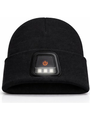 LED Işıklı Unisex Bere (Şarj Edilebilir)