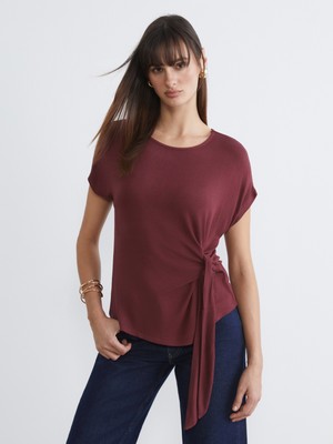 Soulife Bisiklet Yaka Büzgülü Bluz