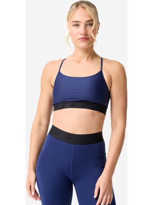 Decathlon Çapraz Askılı Siyah Sporcu Sütyeni - Hafif Destek - Lacivert