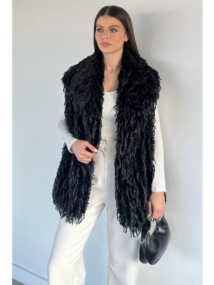 Gülseli Kadın Astarlı Püsküllü Yelek (S-M-L-Xl Uyumludur) P-00020193