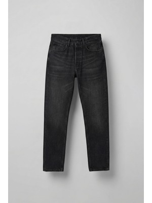 Abluka Online Erkek Relaxed Straight Fit Basic Jean Siyah