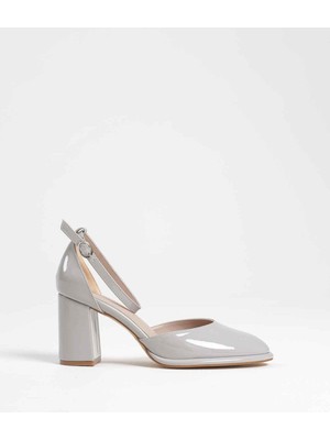 Theresa Gri Rugan Kadın Topuklu Ayakkabı