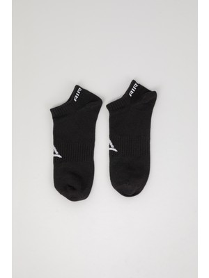 Airlife Sportswear Erkek Patik Boy Çorap 3'lü Set Siyah