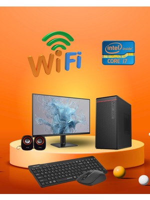 Dagmor 400W BN2015160 H61 Anakart Intel I7 3 4gb Ram 120GB SSD 23.8' Monitör Wifi Kablosuz Set
