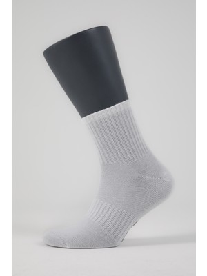 Airlife Sportswear Erkek Crop Boy Çorap 3'lü Set Beyaz