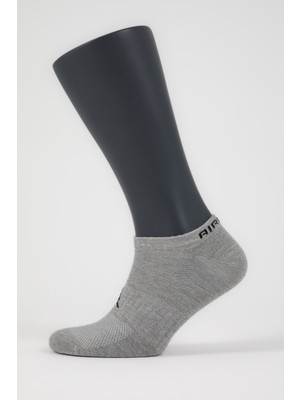 Airlife Sportswear Erkek Patik Boy Çorap 3'lü Set Gri