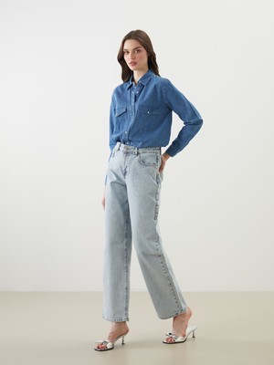 Lc Waikiki Yeni Sezon Baggy Fit Kadın Jean Pantolon