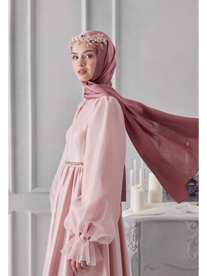 Ges Shop Kadın Gül Kurusu Janjan Abiye Şal