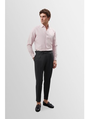 Antioch Antrasit Yüksek Bel Pileli Carrot Fit Erkek Pantolon