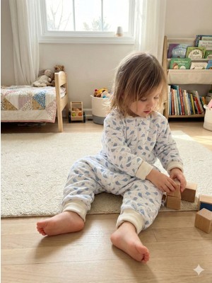 Enhitbaby Kışlık Bebek Uyku Tulumu | Çift Kat %100 Pamuk 3 Iplik 2 Tog