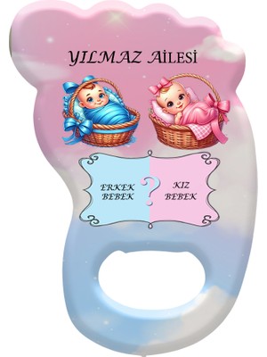 Kişiye Özel  Tasarlanabilen Cinsiyet Yeni Doğan ve Yaş Partileri için  Ayak Magnet Açacak