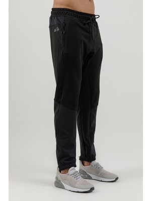 Airlife Sportswear Erkek Lastik Paçalı Eşofman Altı Siyah