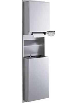 Sonia - Bobrick Fotoselli Yarı Ankastre Kağıt Dispanseri Çöp Kovası Sıva Üstü - A.1BB.B-3974