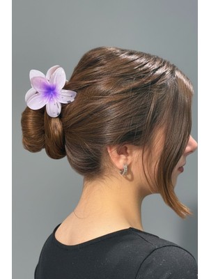 Aslı Kiraz Jewerly Kadın Büyük Boy Lila Lotus Toka