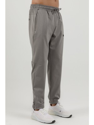 Airlife Sportswear Erkek Gizli Fermuar Paça Detaylı Eşofman Altı Gri