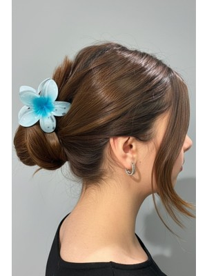 Aslı Kiraz Jewerly Kadın Büyük Boy Mavi Lotus Toka