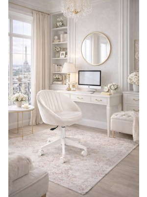 Markaelz Istiridye Beyaz Ayaklı Çalışma Sandalyesi