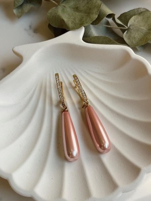 Duran Takı Mayorka Inci Gümüş Küpe