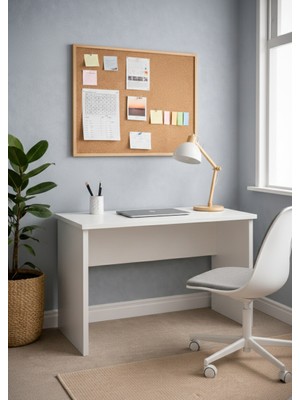 Dmz Home Concept Modern Çalışma Masası 140X60 cm | Mdf Ofis & Ders Masası | Ergonomik 75 cm Yükseklik