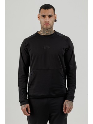 Airlife Stronger High Rsı 5 7 Sıfır Yaka Erkek Sweatshirt Siyah