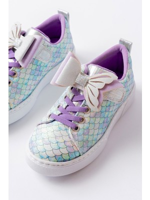 Papuccum Ortopedi Çocuk Deniz Kızı Kaydırmaz Taban Spor Ayakkabı