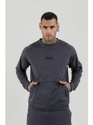 Airlife Stronger High Rsı 5 7 Sıfır Yaka Erkek Sweatshirt Füme
