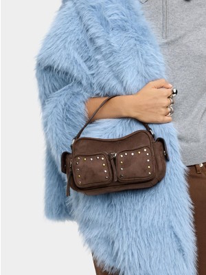 Parfois Deri Görünümlü Zımba Detaylı El Çantası