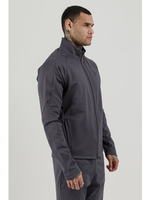Airlife Power 22 Cr Line Tam Boy Fermuarlı Erkek Dik Yaka Sweatshirt Füme
