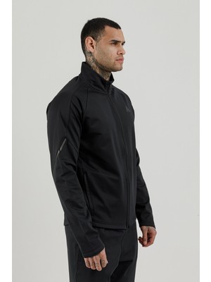 Airlife Power 22 Cr Line Tam Boy Fermuarlı Erkek Dik Yaka Sweatshirt Siyah