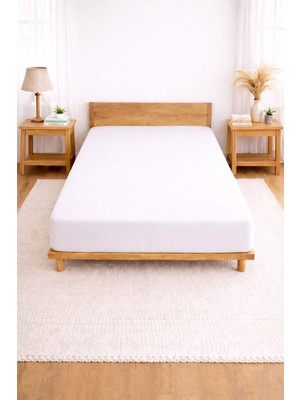 Bonny Home Bessy Penye Fitted Lastikli Çarşaf %100 Pamuk Kumaş Tek|çift Kişilik| Battal King Size