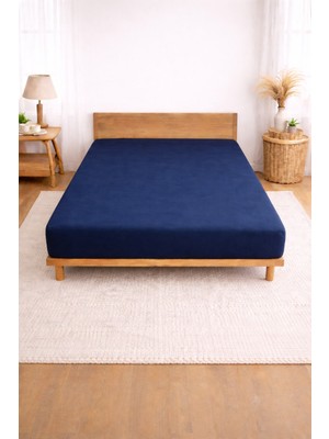 Bonny Home Bessy Penye Fitted Lastikli Çarşaf %100 Pamuk Kumaş Tek|çift Kişilik| Battal King Size