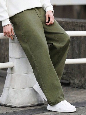 Wekame Erkek Baggy Fit Denim Jean Pantolon
