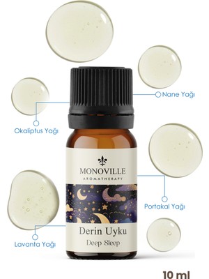 Monoville Derin Uyku Uçucu Yağ Karışımı 10 ml %100 Doğal (Deep Sleep Essential Oil Blend)