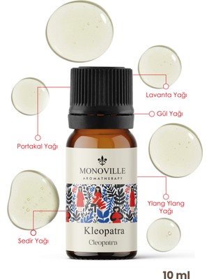 Monoville Kleopatra Uçucu Yağ Karışımı 10 ml %100 Doğal (Cleopatra Essential Oil Blend)