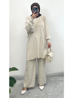 Nisum Moda Balon Kol Triko Takım