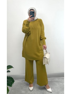 Nisum Moda Balon Kol Triko Takım