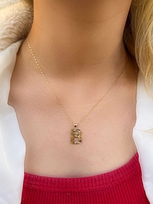 Uzundağ Kuyumculuk 14 Ayar Füzyon B Harfli Kolye