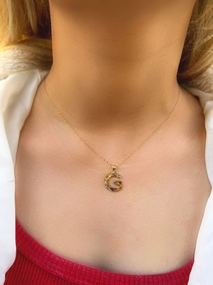 Uzundağ Kuyumculuk 14 Ayar Füzyon G Harfli Kolye